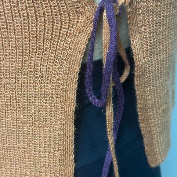 Zara Orange and Purple Crew Neck Sweater - Picture 7 of 9